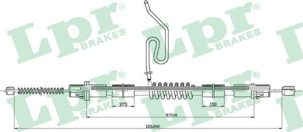 LPR C0288B - Жило, ръчна спирачка vvparts.bg