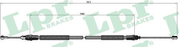 LPR C0749B - Жило, ръчна спирачка vvparts.bg