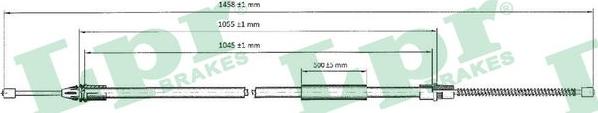 LPR C0756B - Жило, ръчна спирачка vvparts.bg