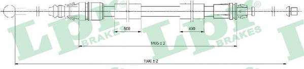 LPR C0721B - Жило, ръчна спирачка vvparts.bg