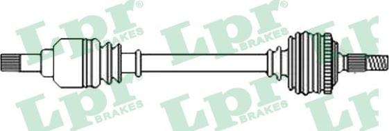 LPR DS52050 - Полуоска vvparts.bg