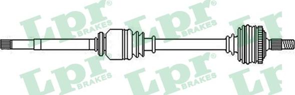 LPR DS52356 - Полуоска vvparts.bg