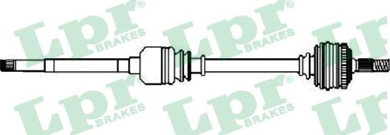 LPR DS52551 - Полуоска vvparts.bg