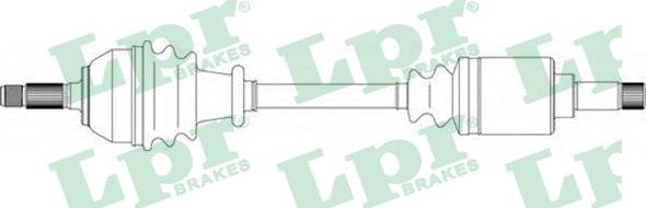 LPR DS16055 - Полуоска vvparts.bg