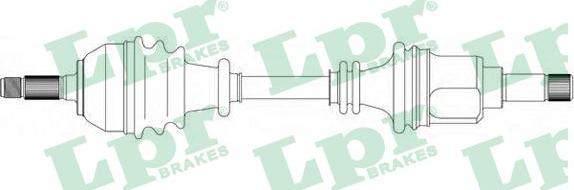 LPR DS38015 - Полуоска vvparts.bg