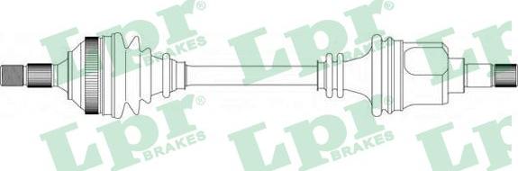 LPR DS38083 - Полуоска vvparts.bg