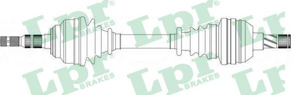 LPR DS37099 - Полуоска vvparts.bg