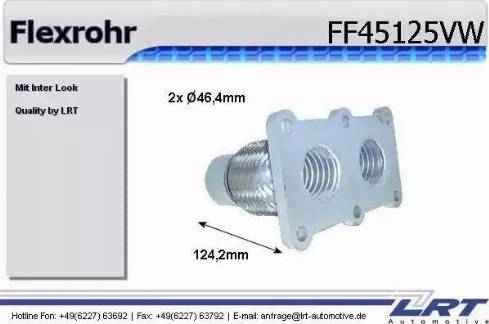 LRT FF45125VW - Гъвкава тръба, изпускателна система vvparts.bg