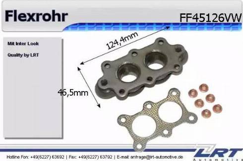 LRT FF45126VW - Гъвкава тръба, изпускателна система vvparts.bg