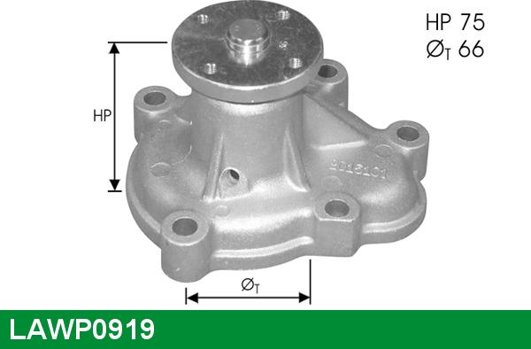 LUCAS LAWP0919 - Водна помпа vvparts.bg