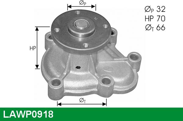 LUCAS LAWP0918 - Водна помпа vvparts.bg