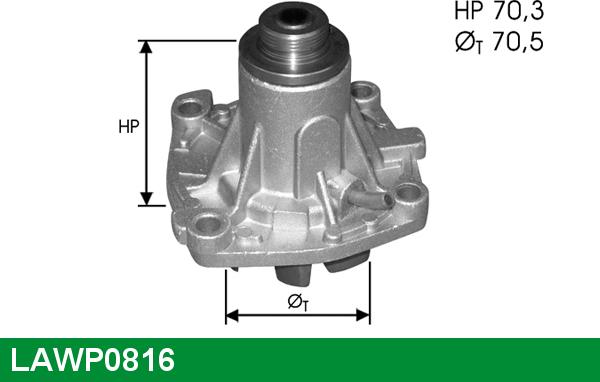 LUCAS LAWP0816 - Водна помпа vvparts.bg