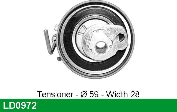 LUCAS LD0972 - Обтяжна ролка, ангренаж vvparts.bg