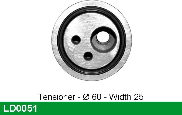 LUCAS LD0051 - Обтяжна ролка, ангренаж vvparts.bg