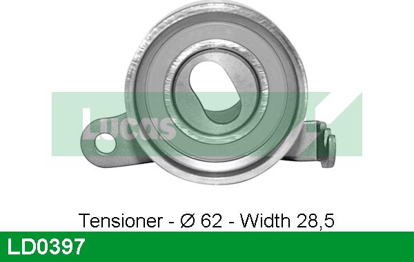 LUCAS LD0397 - Обтяжна ролка, ангренаж vvparts.bg