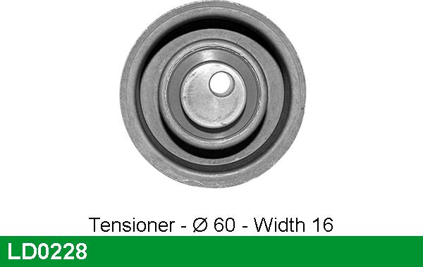 LUCAS LD0228 - Обтяжна ролка, ангренаж vvparts.bg