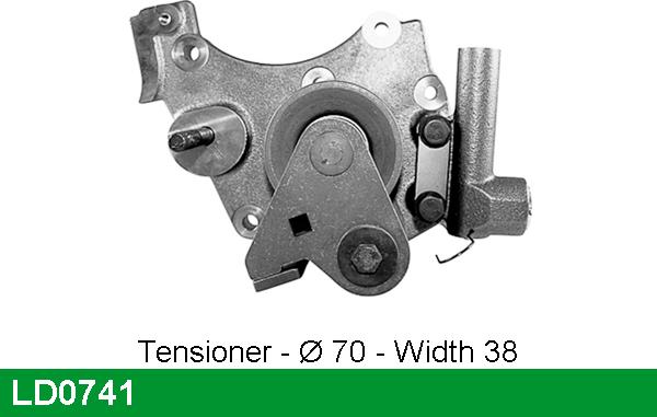 LUCAS LD0741 - Обтяжна ролка, ангренаж vvparts.bg