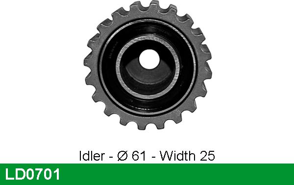 LUCAS LD0701 - Обтяжна ролка, ангренаж vvparts.bg
