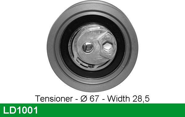 LUCAS LD1001 - Обтяжна ролка, ангренаж vvparts.bg