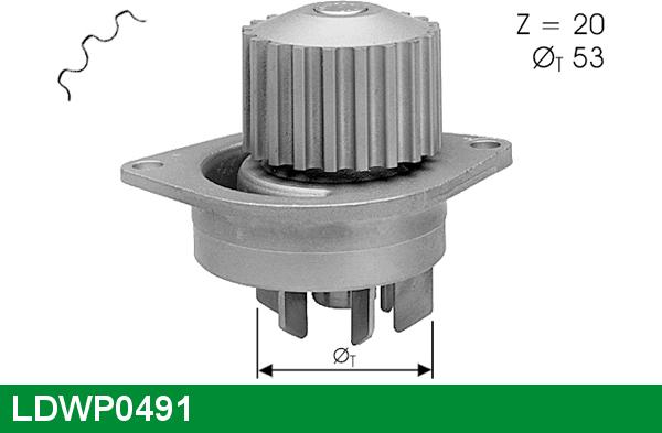 LUCAS LDWP0491 - Водна помпа vvparts.bg