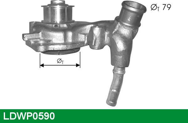 LUCAS LDWP0590 - Водна помпа vvparts.bg