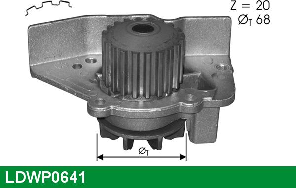 LUCAS LDWP0641 - Водна помпа vvparts.bg