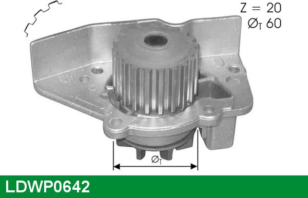 LUCAS LDWP0642 - Водна помпа vvparts.bg