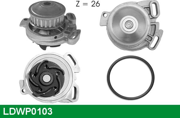 LUCAS LDWP0103 - Водна помпа vvparts.bg