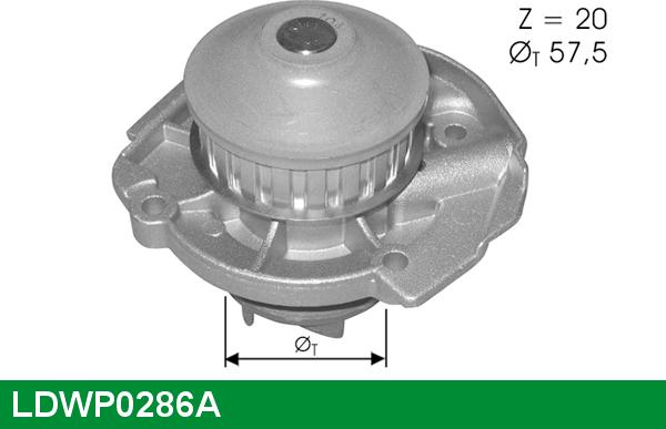 LUCAS LDWP0286A - Водна помпа vvparts.bg