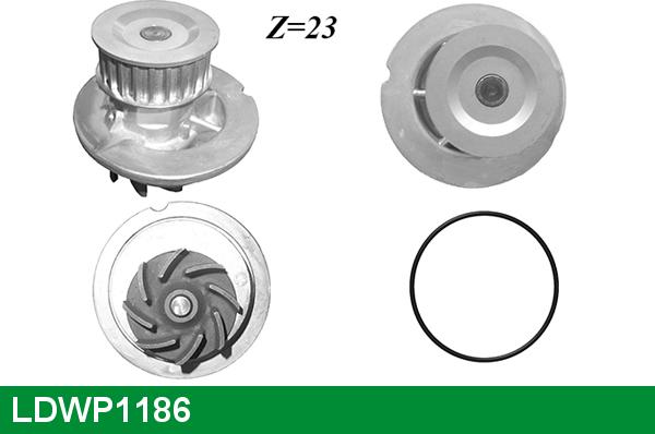 LUCAS LDWP1186 - Водна помпа vvparts.bg