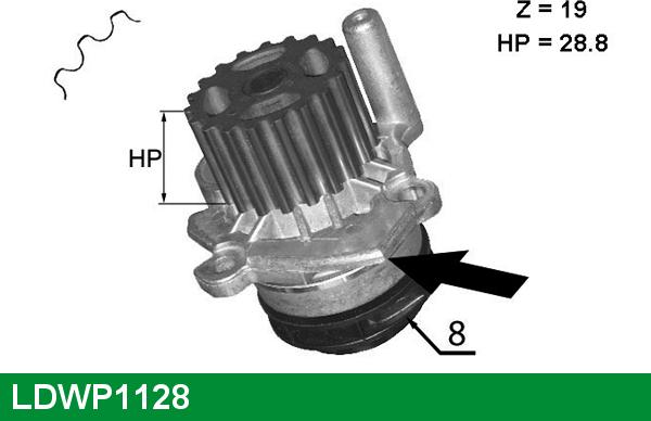 LUCAS LDWP1128 - Водна помпа vvparts.bg