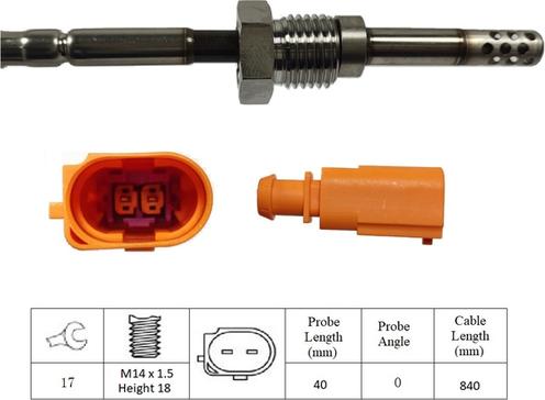 LUCAS LGS6030 - Датчик, температура на изгорелите газове vvparts.bg