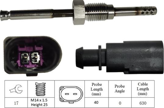 LUCAS LGS6032 - Датчик, температура на изгорелите газове vvparts.bg