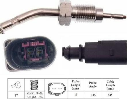 LUCAS LGS6029 - Датчик, температура на изгорелите газове vvparts.bg