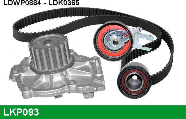 LUCAS LKP093 - Водна помпа+ к-кт ангренажен ремък vvparts.bg