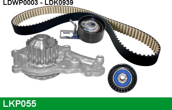 LUCAS LKP055 - Водна помпа+ к-кт ангренажен ремък vvparts.bg