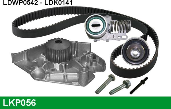 LUCAS LKP056 - Водна помпа+ к-кт ангренажен ремък vvparts.bg