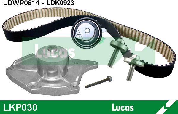 LUCAS LKP030 - Водна помпа+ к-кт ангренажен ремък vvparts.bg