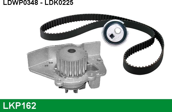 LUCAS LKP162 - Водна помпа+ к-кт ангренажен ремък vvparts.bg