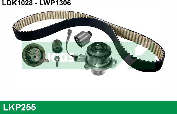 LUCAS LKP255 - Водна помпа+ к-кт ангренажен ремък vvparts.bg