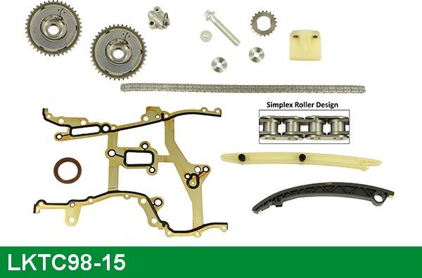 LUCAS LKTC98-15 - Комплект ангренажна верига vvparts.bg