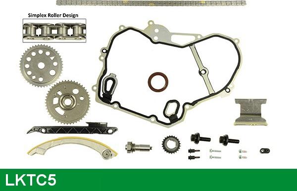 LUCAS LKTC5 - Комплект ангренажна верига vvparts.bg