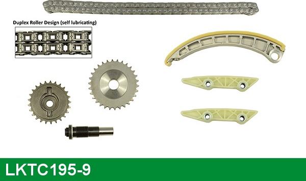 LUCAS LKTC195-9 - Комплект ангренажна верига vvparts.bg