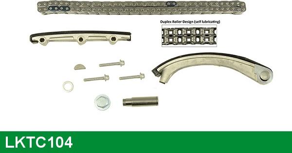 LUCAS LKTC104 - Комплект ангренажна верига vvparts.bg