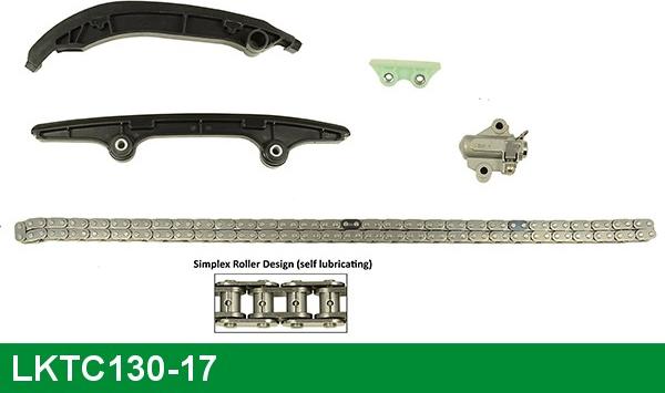 LUCAS LKTC130-17 - Комплект ангренажна верига vvparts.bg