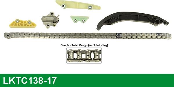 LUCAS LKTC138-17 - Комплект ангренажна верига vvparts.bg