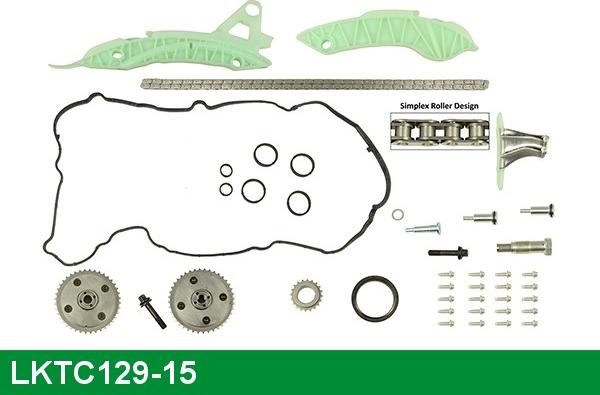 LUCAS LKTC129-15 - Комплект ангренажна верига vvparts.bg