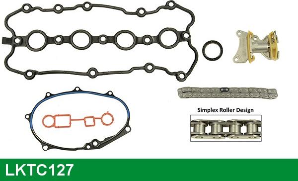 LUCAS LKTC127 - Комплект ангренажна верига vvparts.bg