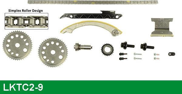 LUCAS LKTC2-9 - Комплект ангренажна верига vvparts.bg