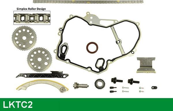 LUCAS LKTC2 - Комплект ангренажна верига vvparts.bg